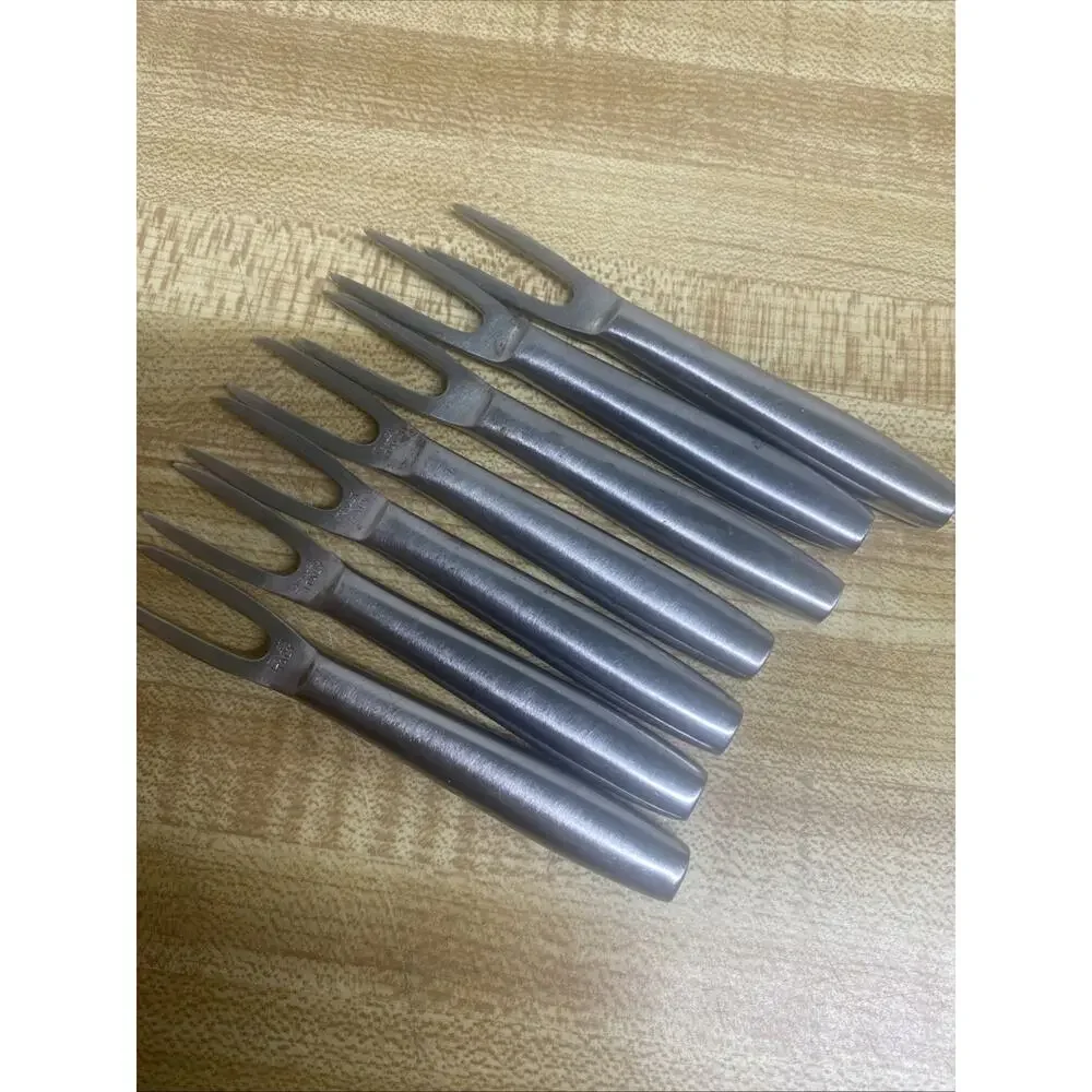 Set Of 7 Stainless Steel Kalmar Designs Appetizer Corn Skewer Cocktail Forks MCM